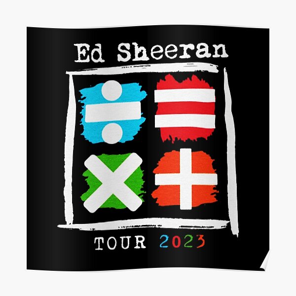 new  104 Poster RB1608 product Offical ed sheeran Merch